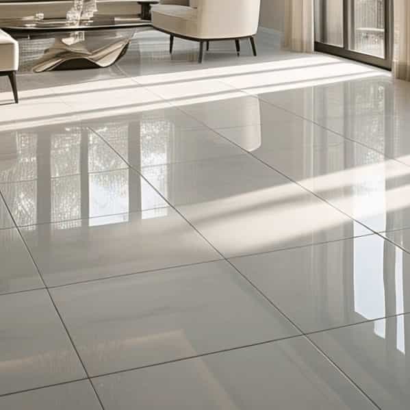 Porcelain Tiles on Livingroom Floor