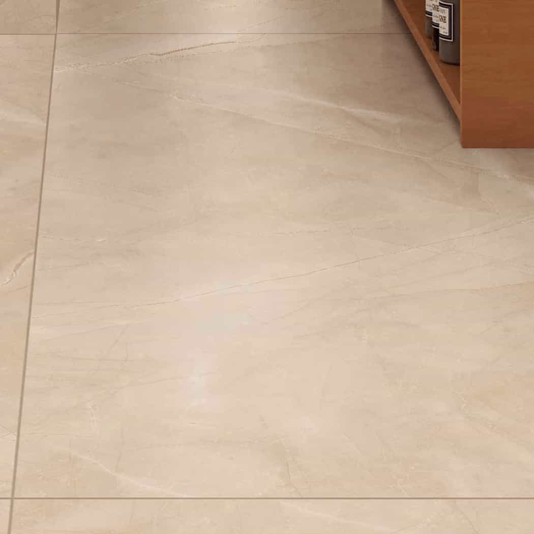 Beige matte finish floor tiles ideal for minimal interior spaces
