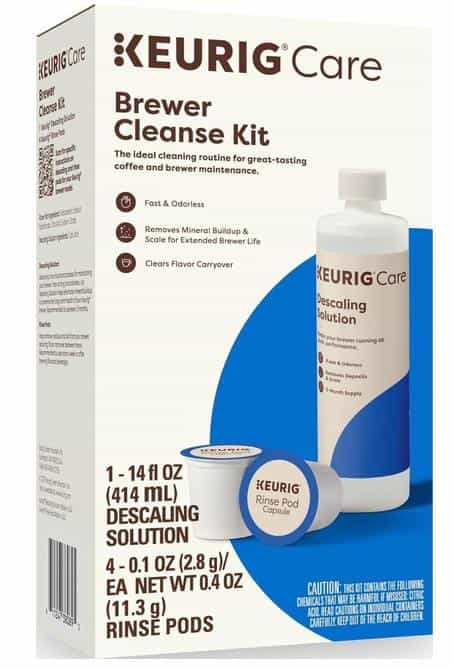 Keurig Brewer Cleanse Kit For Brewer Descaling and Maintenance