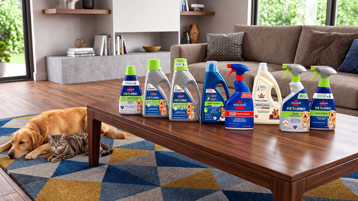BISSELL carpet cleaner products for carpet stains, pet urine and odors